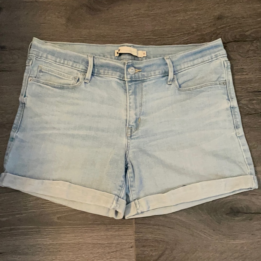 Levi’s size 31 light blue, red tag cuffed shorts Casual Basic Minimalist Core